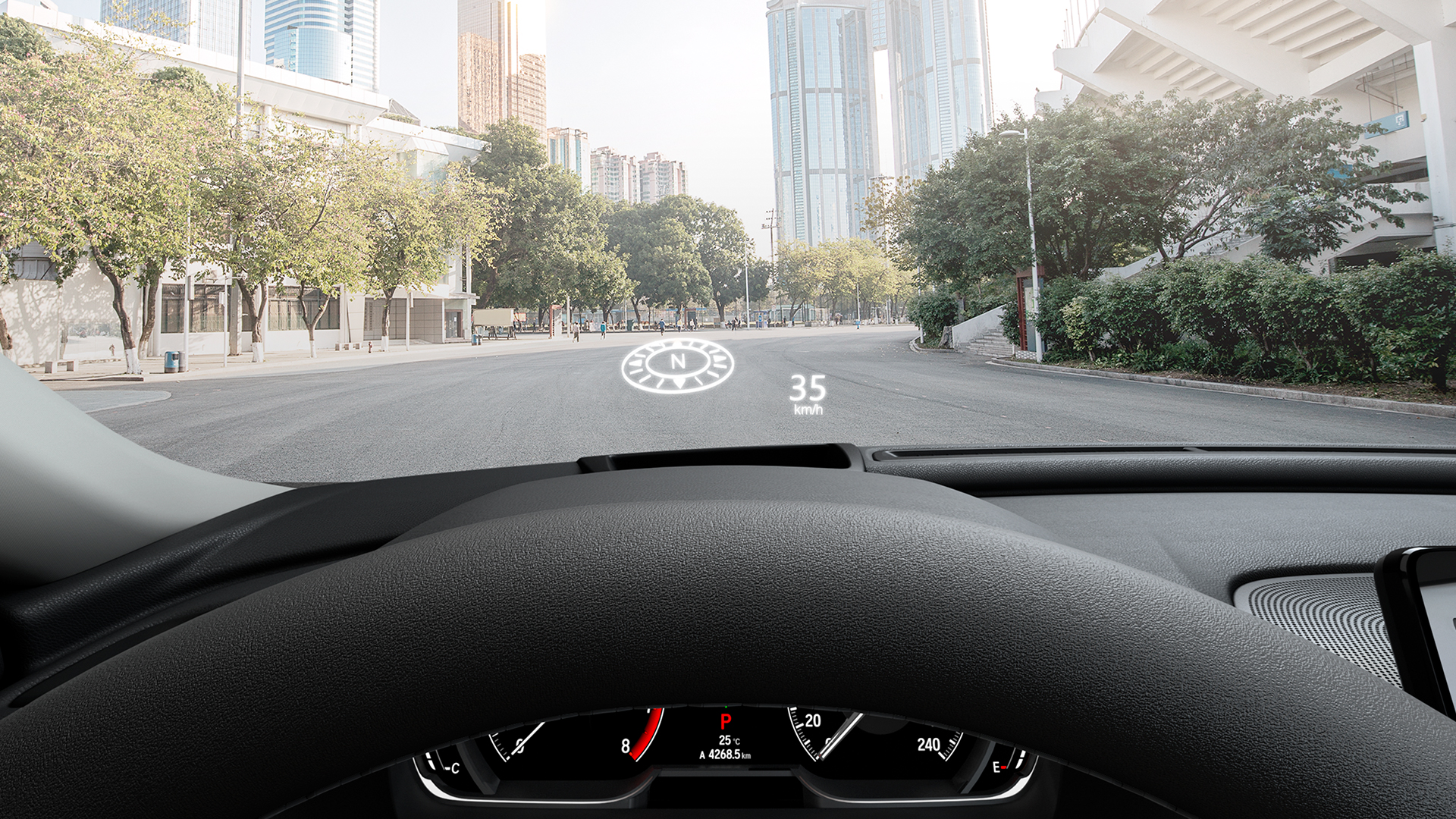 Head Up Display (HUD) Honda Automóveis